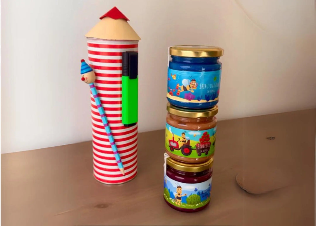 Honigsüße DIY Geschenkidee zur Einschulung 