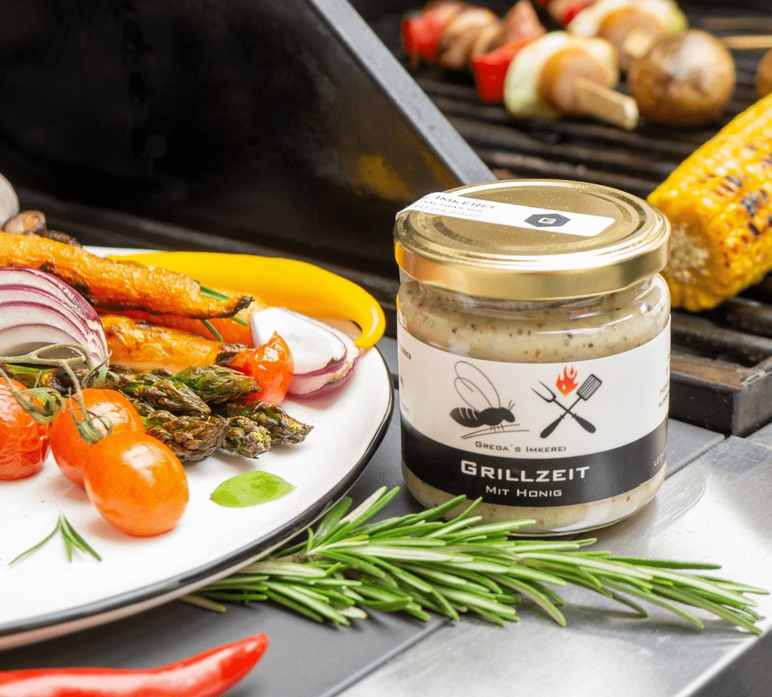 Grillfleisch mit Honig