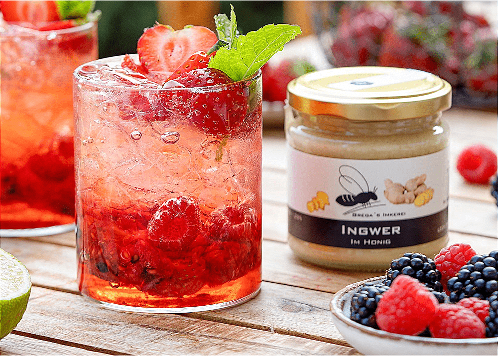 Honig-Beeren-Cocktail 🍯🍓🫐