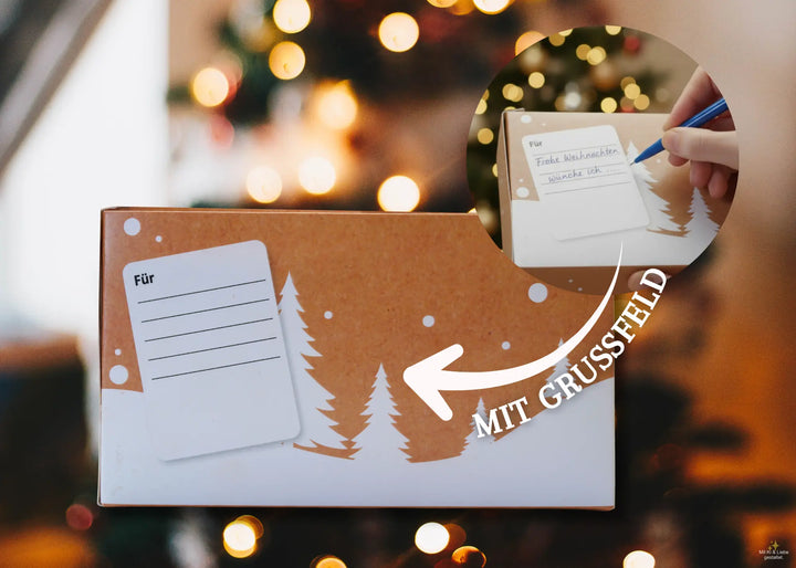 Honig Geschenkbox mit Grußfeld