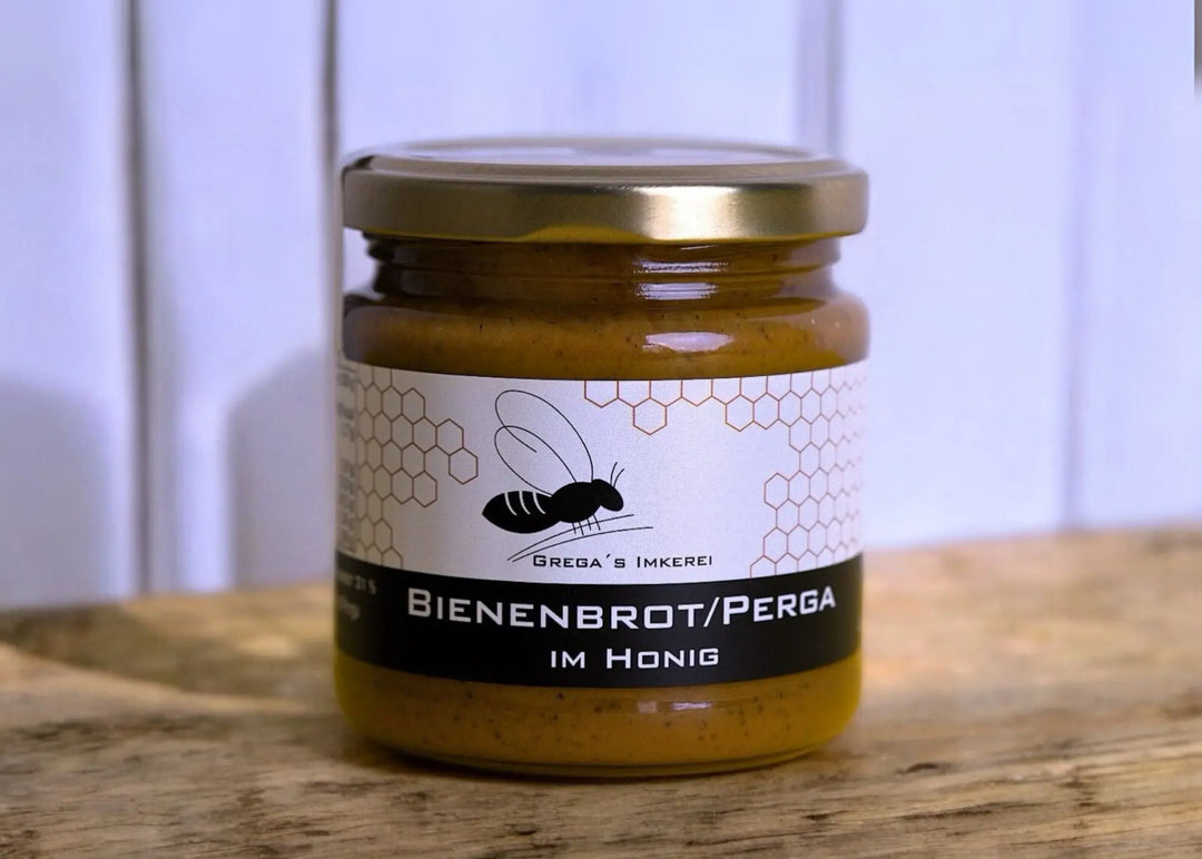 Bienenbrot Perga im Honig direkt vom Imker 250 g Glas