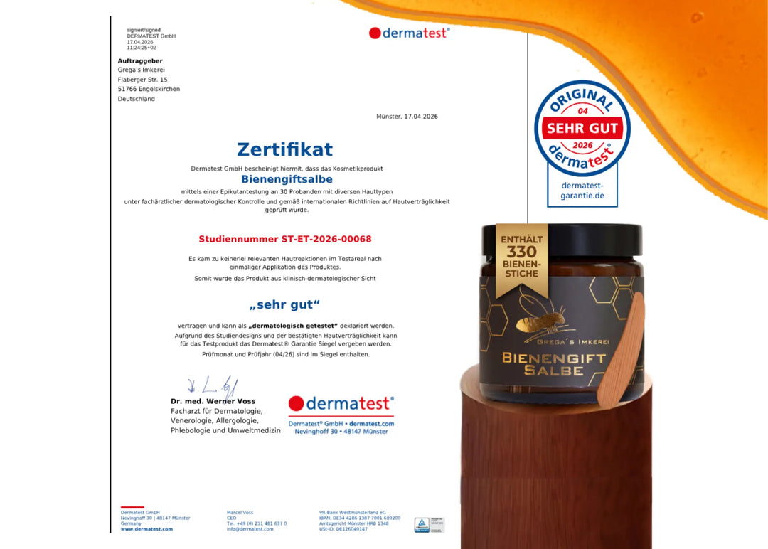 Bienengiftsalbe 100 ml - inkl. Massivholz Cremespatel