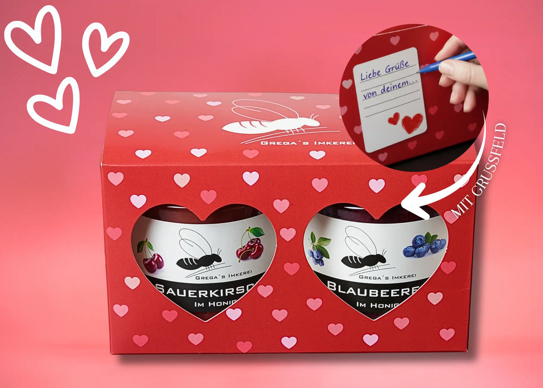 Herz Geschenk Box 2er