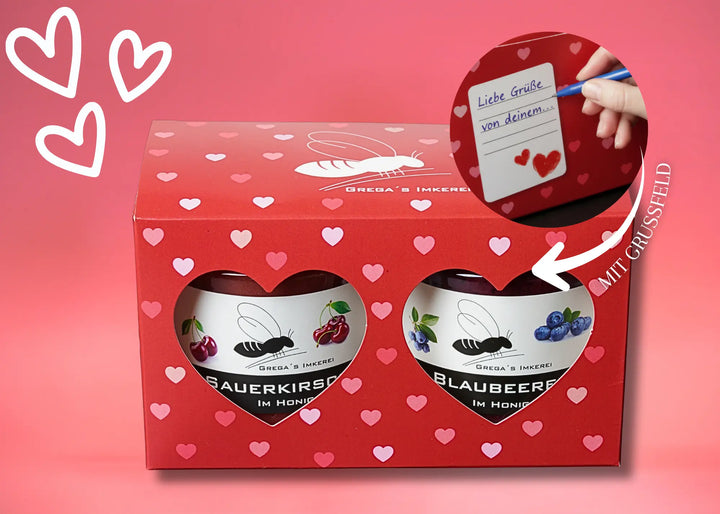 Herz Geschenk Box 2er