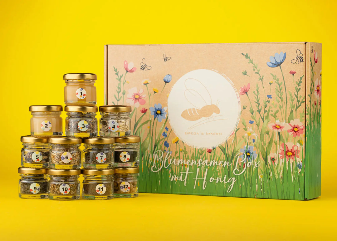 Blumensamen Box mit Honig direkt vom Imker