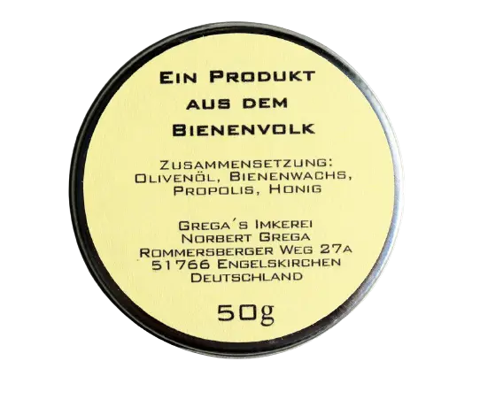 Propolis in creme dose mit nur vier Zutaten vom Imker