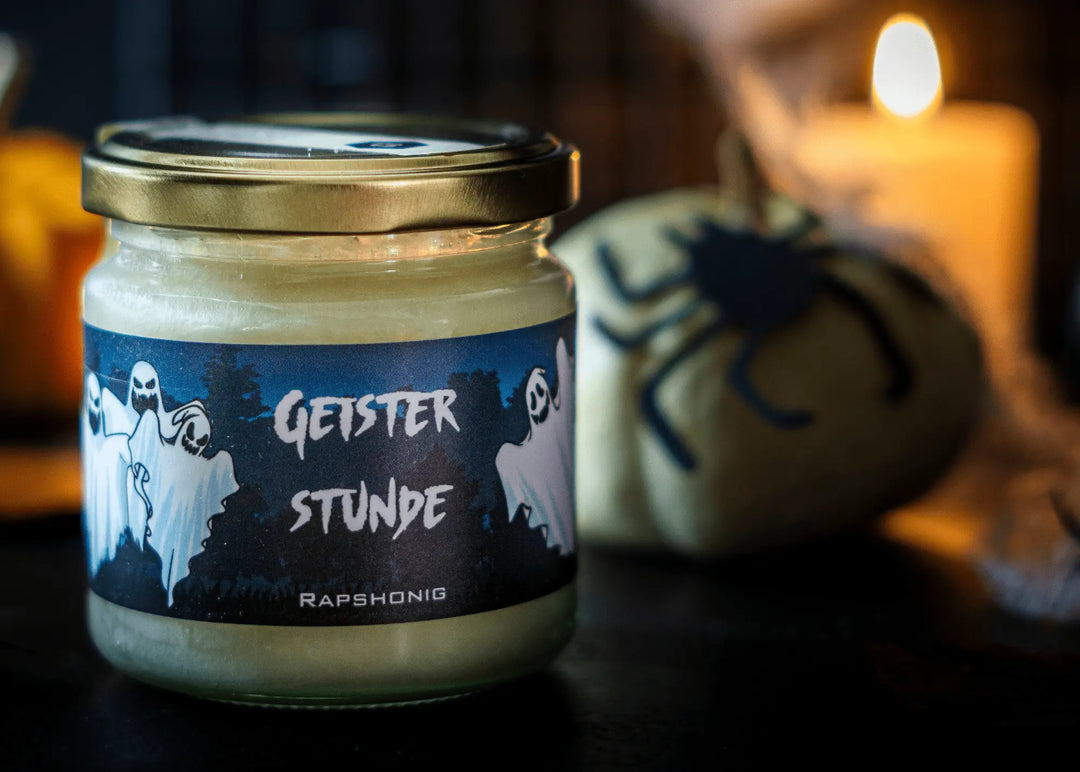 Halloween Honig direkt vom Imker Geisterhonig weißer Rapshonig