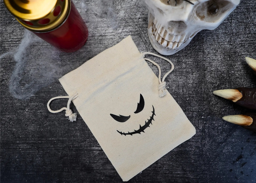 Säckchen mit Gruseligen Gesicht für Halloween