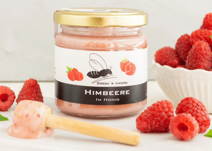 Himbeere mit Honig 250g Glas