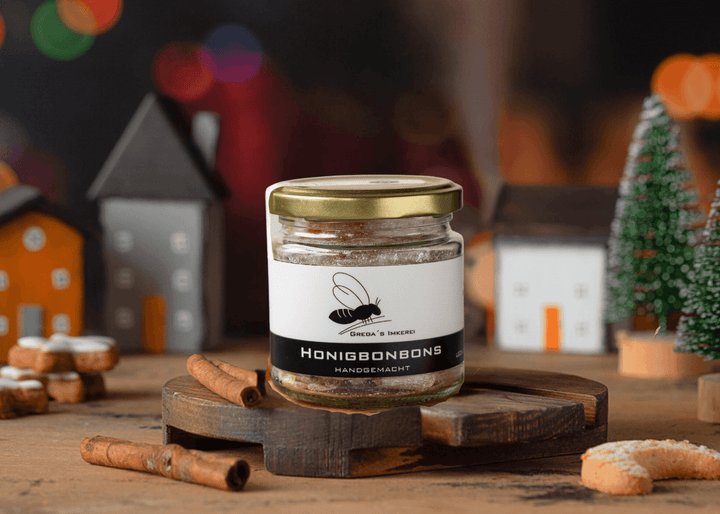 handgemachte Honigbonbons zu Weihnachten als Geschenk