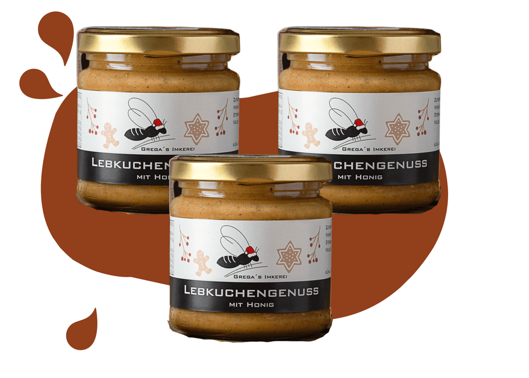 3er Vorteilsset -4% Rabatt Lebkuchengenuss mit Honig