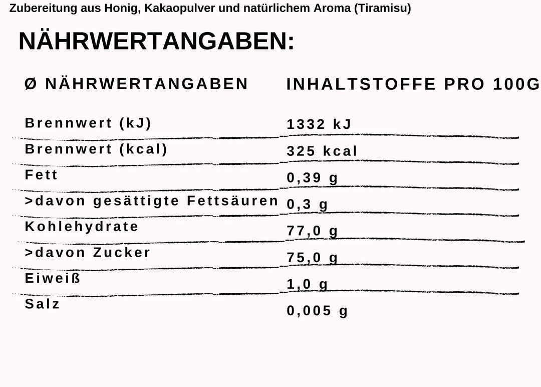 Nährwerte Tiramisu