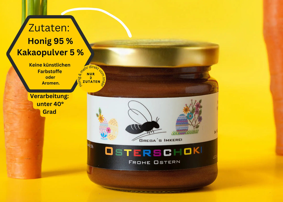 Osterschoki Honig 95 5 und Kakaopulver 5 %