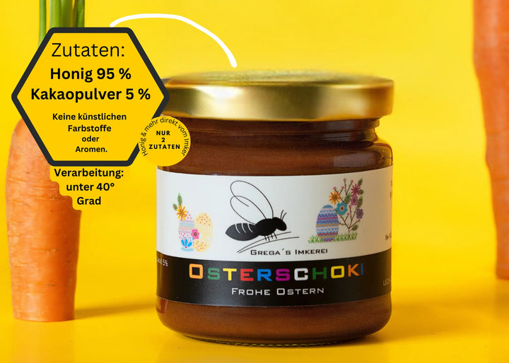 Osterschoki Honig 95 5 und Kakaopulver 5 %