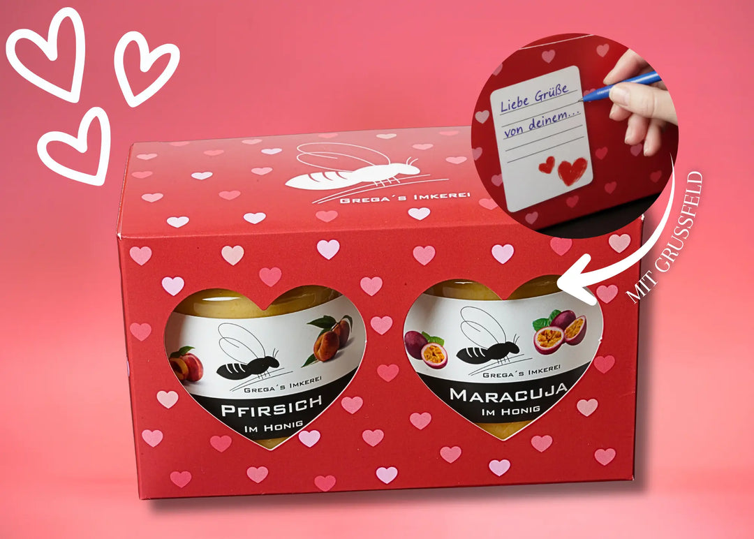 Herz Geschenk Box 2er