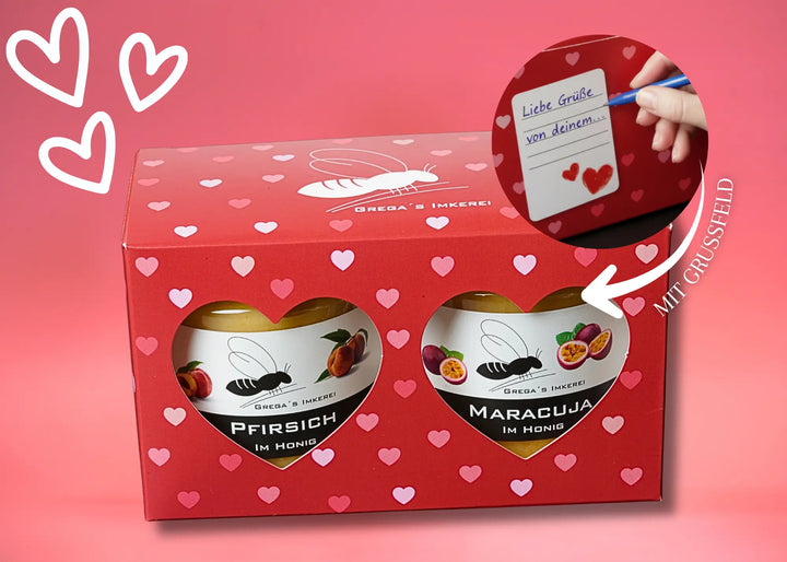 Herz Geschenk Box 2er