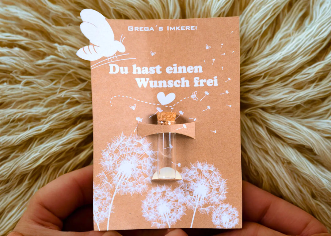 Pusteblume im Glas Wunscherfueller