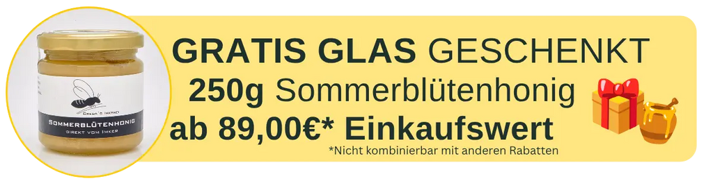 Gratis Honigglas ab 89€ Bestellwert