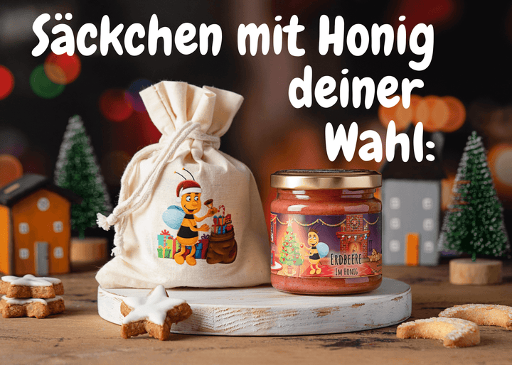 Gescchenke Säckchen mit Honig von Grega´s Imkerei