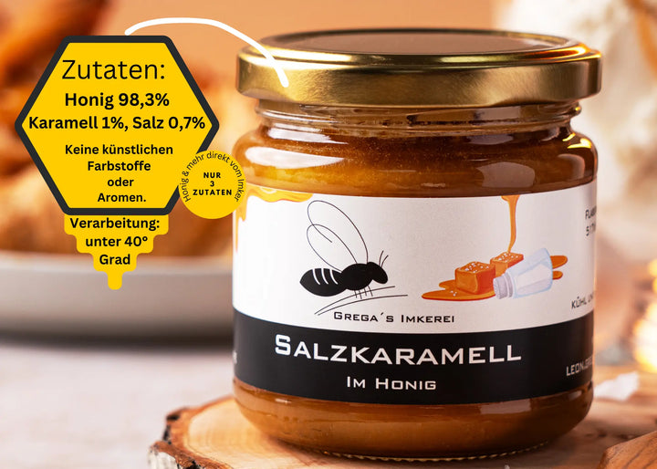 Salzkaramell im Honig 250g Zutaten
