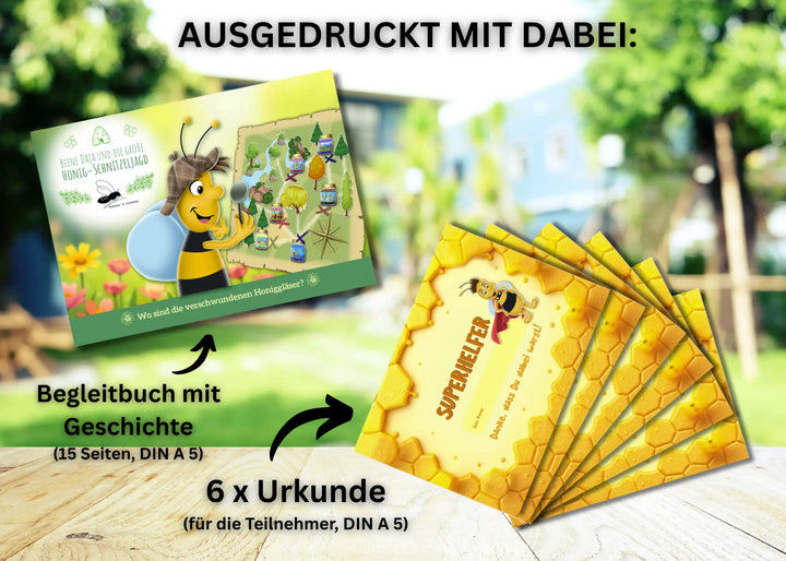Fertige Schnitzeljagd für Kinder von 3-7 Jahre