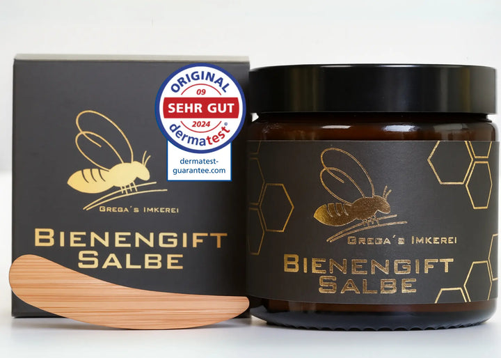 Bienengiftsalbe 100 ml - inkl. Massivholz Cremespatel