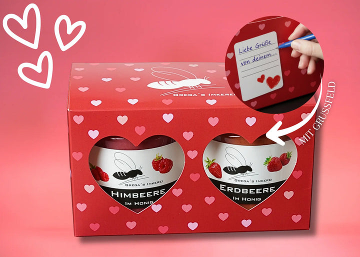 Herz Geschenk Box 2er