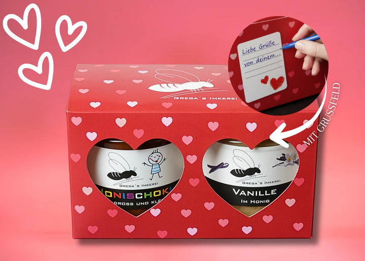 Herz Geschenk Box 2er