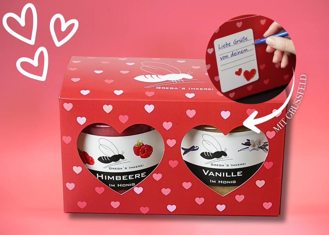 Herz Geschenk Box 2er