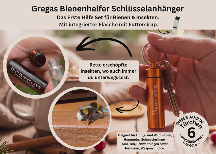 Bienenhelfer Schlüßelanhänger im Adventskalender