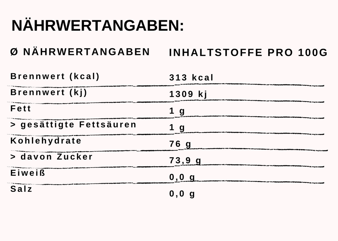 Nährwertangaben Osterschoki