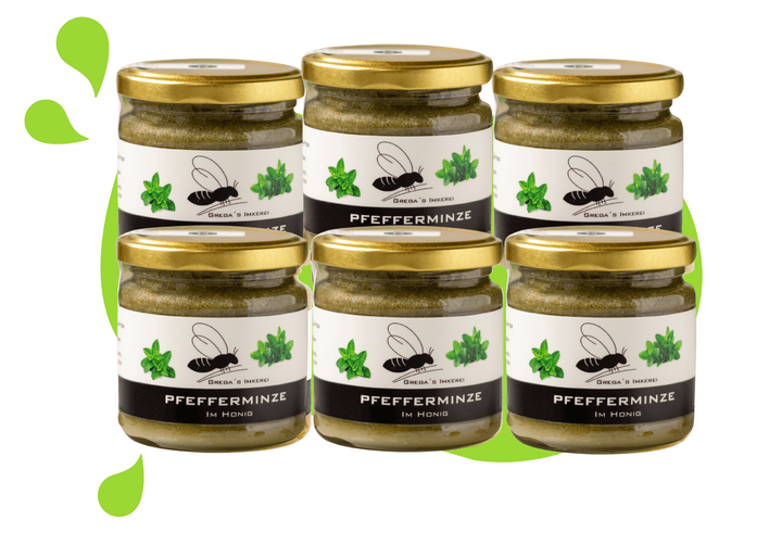 Pfefferminze im Honig 6er Vorteilsset